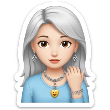 Charm Bracelet Girl sticker