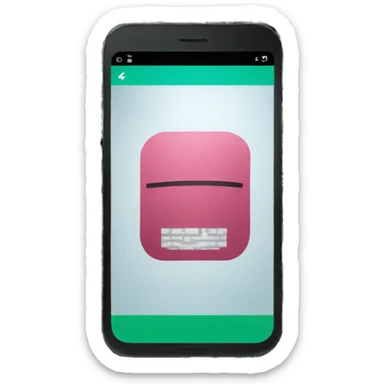 smartphone scanning a QR code sticker