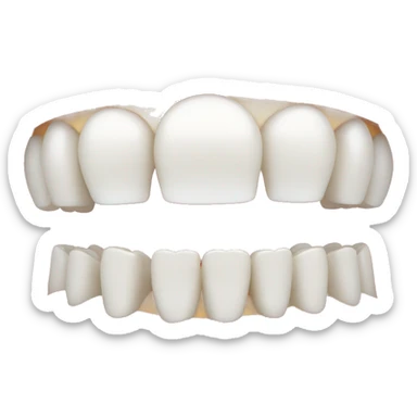 smiling smiley face on teeth braces sticker