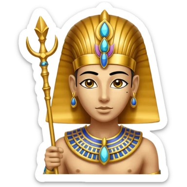 the Egyptian god Ra sticker