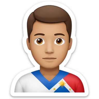 Guy with Philippines flag sticker