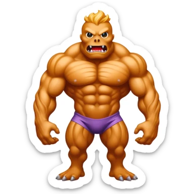A monster that could destroy 1000 universe in 1 second and very buff full body sticker