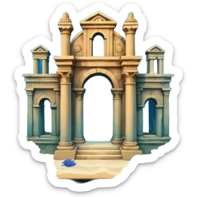 The Lost Island of Atlantis sticker