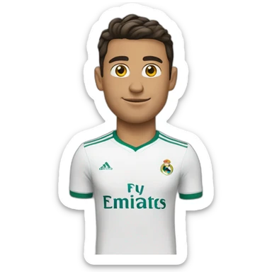 cristiano qui fait un coup de sciseau sticker