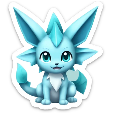 Kawaii Vaporeon-Glaceon-Pokémon full body sticker