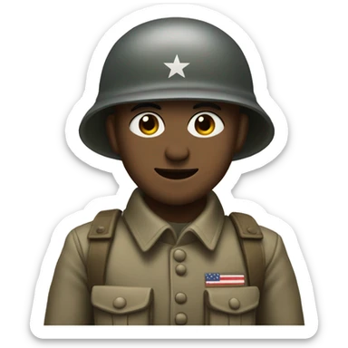 world war 2 soldier in the city of foy sticker