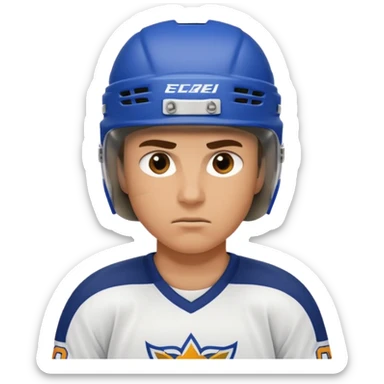 hockey player sticker