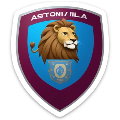 Aston Villa badge  sticker