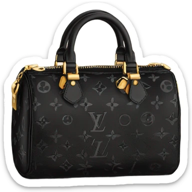 small all black louis vuitton purse sticker