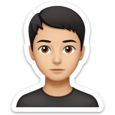 A person who has the sharpest jawline sticker