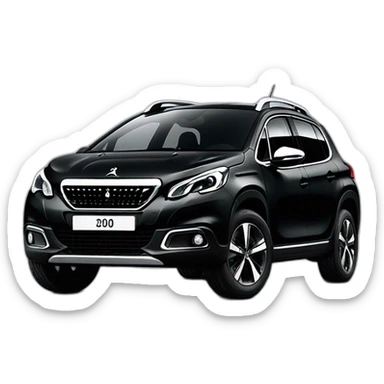 peugeot 2008 noir sticker