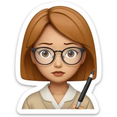 i need an image of a japanese woman analyst sticker