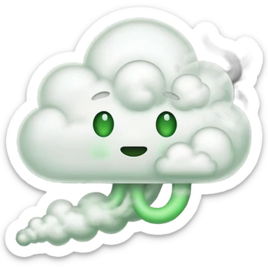 Boodihole smelly and ugly  white and green smoke  sticker