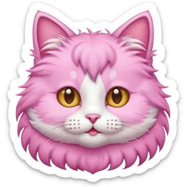 Cute Cat pink sticker
