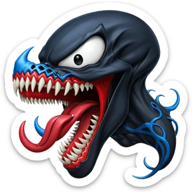 venom + el azotamentes sticker