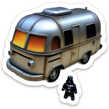 Hot wheel’s Tonka Darth Vader’s airstream rc caravan rusted  sticker