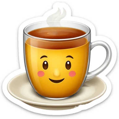 Çay bardağı ince belli tür sticker