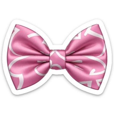 bow tie pink sticker