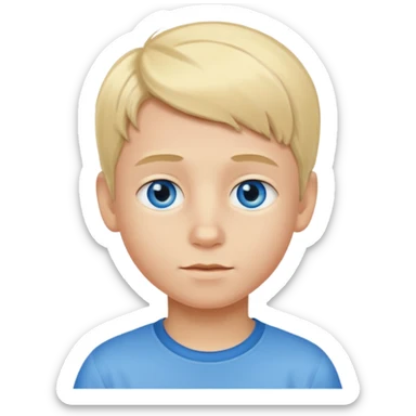 malte blond boy six seven sticker