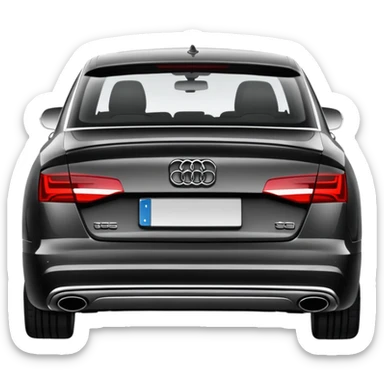 Plakasiz audi a6 arkasi sticker