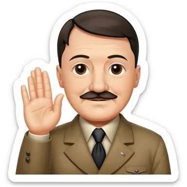 Hitler saying namaste sticker