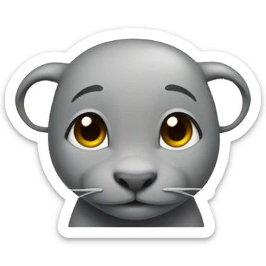 Draw a cat with a trunk like an elephant in Italy sticker