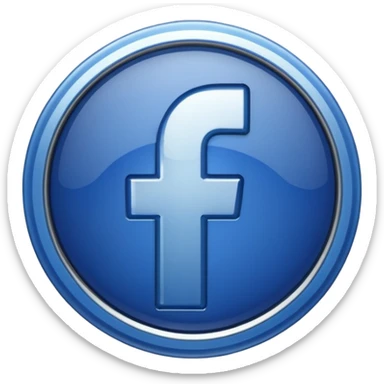 Fb blue badge icon sticker