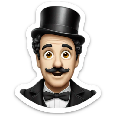 Charly chaplin sticker