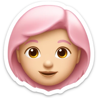 baby pink heart emoji  sticker