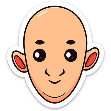 nose with redness under nostrils sticker