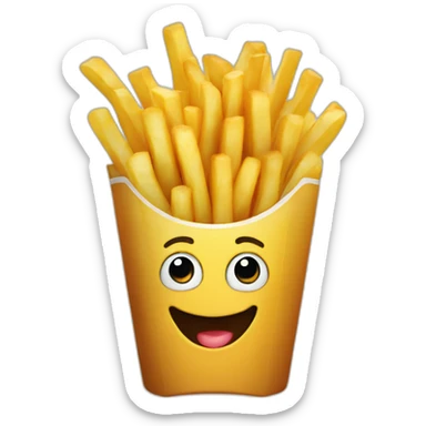 happy-frenchfries sticker
