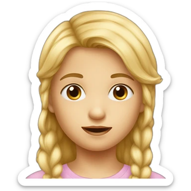 Enfant blond au yeux marrons sticker