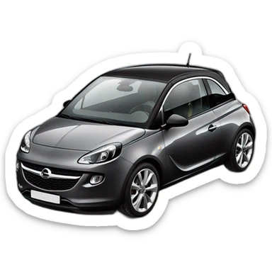 opel adam noire toit blanc sticker