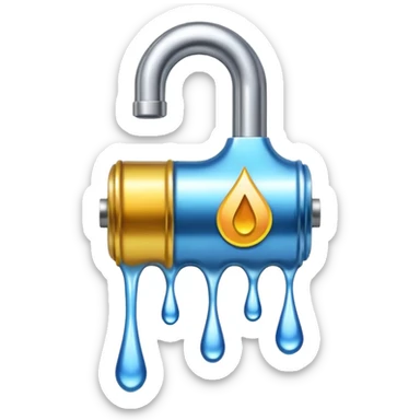 crypto currency symbol  named CryptoTap think more a tap or faucet  sticker