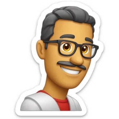 Emoji de letras, e está escrito Paga Lá em vermelho sticker