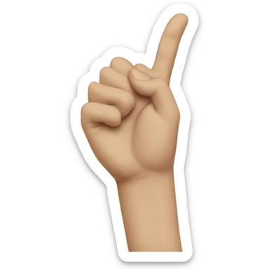 hand signs a piece of paper sticker