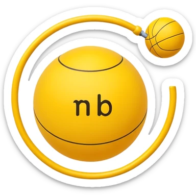 Pull-ball with MB written in the circle in on it sticker