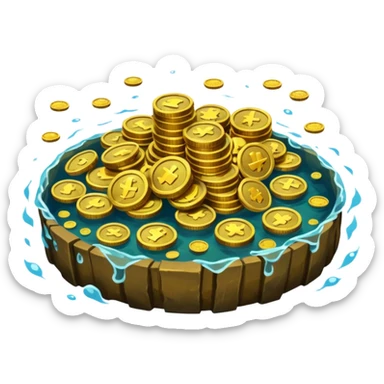 sunken treasure sticker