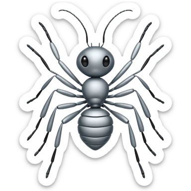 silver ant emoji sticker