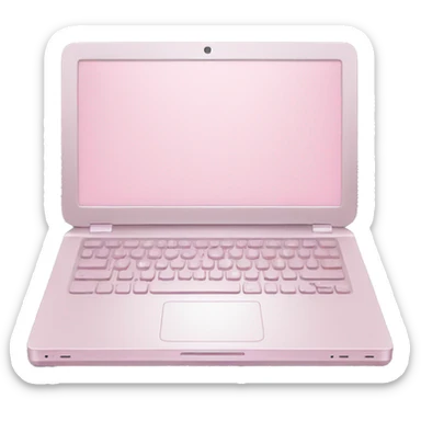 Light pink laptop sticker