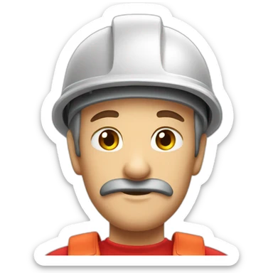 plumber mustage in red sticker