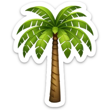 Palm Tree: flat body sticker
