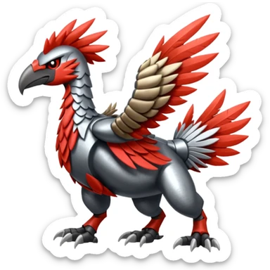 Skarmory-Yveltal-Rhyperior-Herdier-fusion (full body) sticker