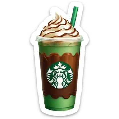 Starbucks iced coffee with Dubai chivalry bar with green filling and burn Khalifa  sticker