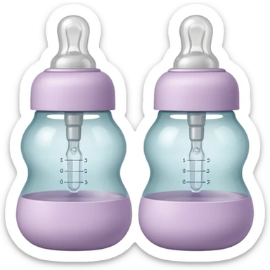 two soft silicone baby bottle nipples side by side, rounded bulb shapes, wide bases for attachment, slightly translucent, smooth clean finish, gentle curves, light neutral or pastel tones, soft lighting, subtle shadows, no bottle or packaging sticker