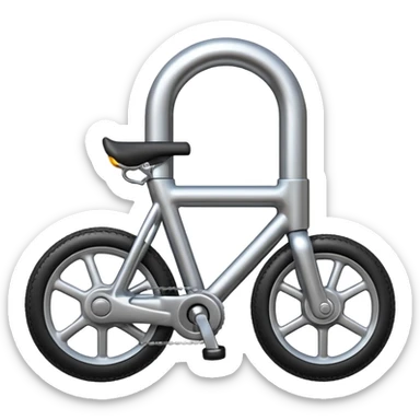 Bike lock sticker