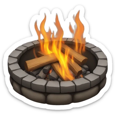 fire pit sticker