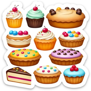 Bakery dessert sticker