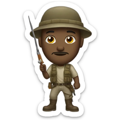 a man that paints war sticker