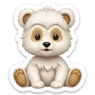 Can you do a mix of a Maltese and bear cub sticker